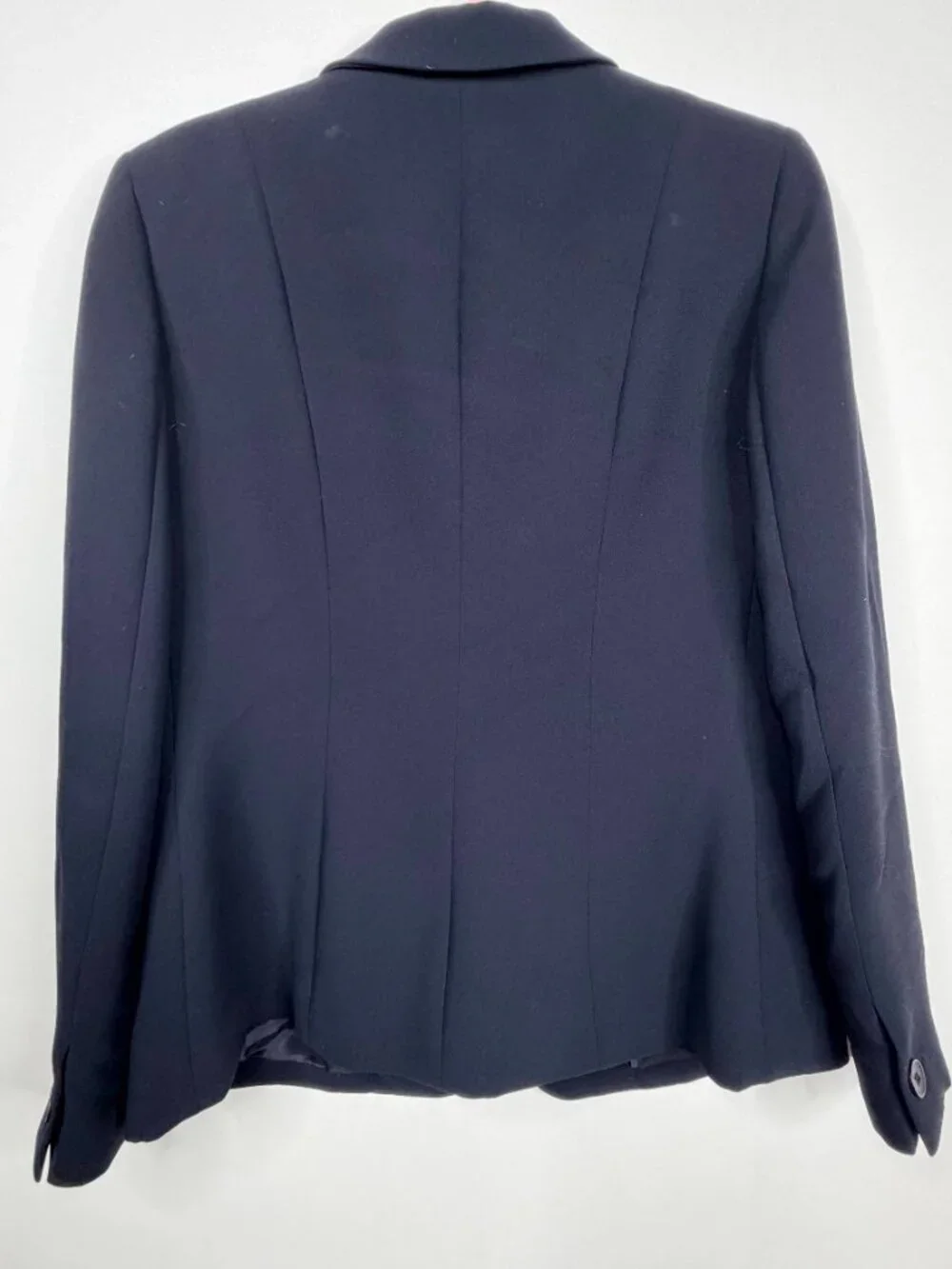 2/$30 Jones New York Notched Lapel Blazer Suit Jacket Navy 8 #A3138